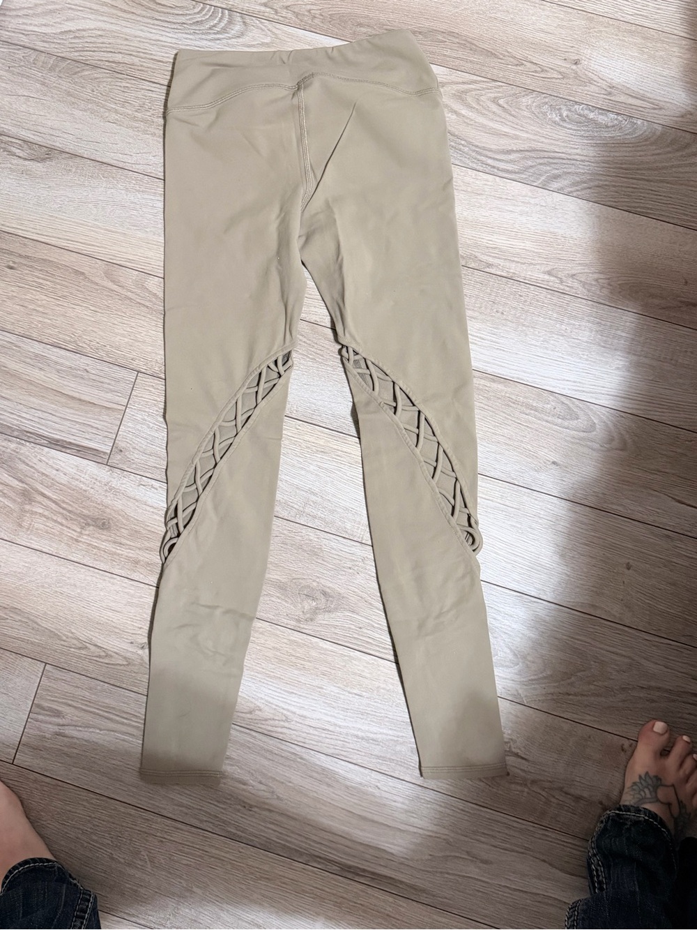 ALO Yoga Tan High-Rise Performance Leggings